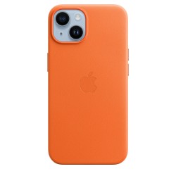 🔥¡Compra ya tu Funda MagSafe Cuero iPhone 14 Naranja en icanarias.online!