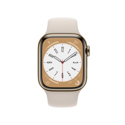 Watch 8 GPS Celular 41 Oro Acero Blanco - Apple Watch 8 - Apple