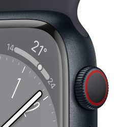 Watch 8 GPS Celular 45 Aluminio Medianoche - Apple Watch 8 - Apple