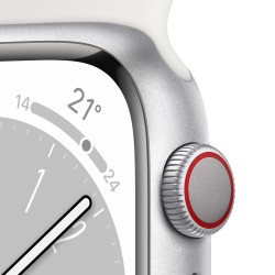 Watch 8 GPS Celular 45 Plata Aluminio Blanco - Apple Watch 8 - Apple
