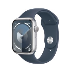 🔥¡Compra ya tu Watch 9 aluminio 45 Plata Banda azul S/M en iCanarias.online!
