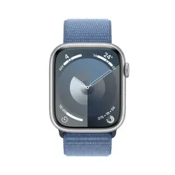 🔥¡Compra ya tu Watch 9 aluminio 45 Cell Plata Banda Tejido Azul en iCanarias.online!