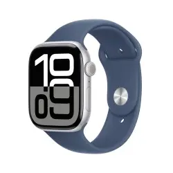 🔥Compra Apple Watch 10 46mm Silver Aluminium Case Denim Sport S/M en iCanarias.online