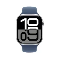 🔥Compra Apple Watch 10 46mm Silver Aluminium Case Denim Sport S/M en iCanarias.online