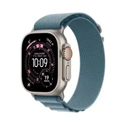 🎁 Regalo de Navidad y Reyes Watch Ultra 3 Cell 49mm Titanio Natural Correa Loop Alpine azul claro L