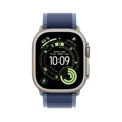 🎁 Regalo de Navidad y Reyes Watch Ultra 3 Cell 49mm Titanio Natural Correa azul brillante S/M