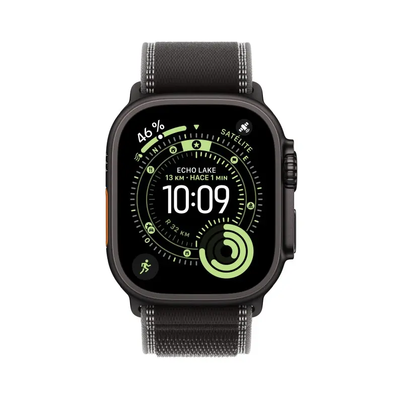 🎁 Regalo de Navidad y Reyes Watch Ultra 3 Cell 49mm Titanio Negro Correa negra carbón M/L