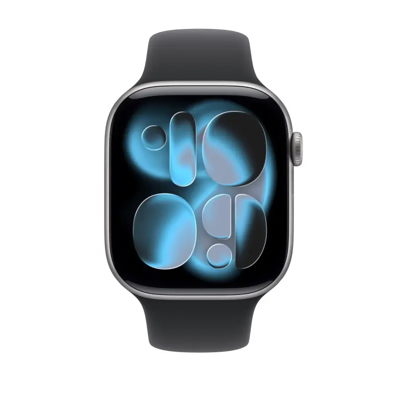 🎁 Regalo de Navidad y Reyes Watch 11 Cell 42mm Gris Espacial Correa deportiva negra S/M