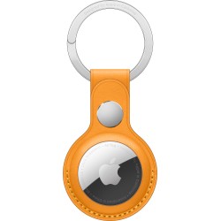 Llavero Cuero AirTag Naranja - iPhone Accesorios - Apple