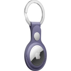 AirTag Llavero Cuero Púrpura - iPhone Accesorios - Apple