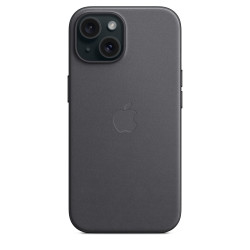 Funda tejido fino iPhone 15 negro