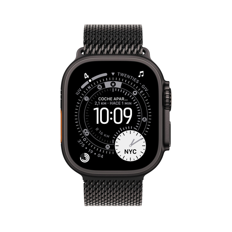 Watch Ultra 3 Cell 49mm Titanio Negro Correa Milanese Negra S · comprar en Canarias