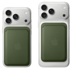 Cartera de trenzado fino MagSafe Musgo