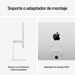 Studio Display XDR con vidrio estándar y adaptador de montaje VESA