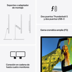 Studio Display con vidrio estándar y soporte ajustable en inclinación