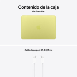 MacBook Neo A18 Pro 8GB 512GB Touch ID Cítrico