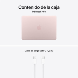 MacBook Neo A18 Pro 8GB 512GB Touch ID Rosa nube