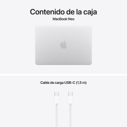 MacBook Neo A18 Pro 8GB 512GB Touch ID Plata