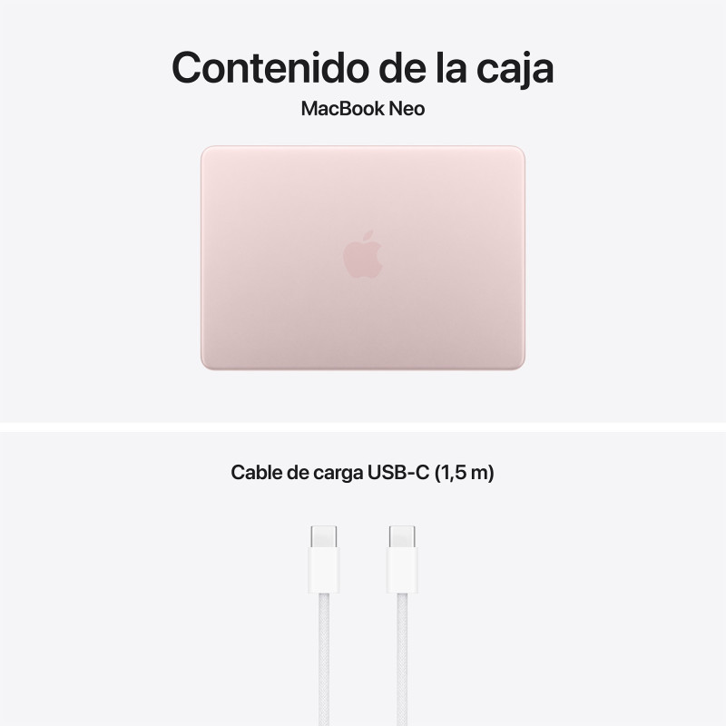 MacBook Neo A18 Pro 8GB 256GB Rosa nube