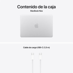 MacBook Neo A18 Pro 8GB 256GB Plata